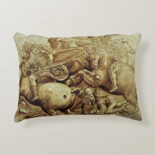 Leonardo da Vinci's The Battle of Anghiari Accent Pillow