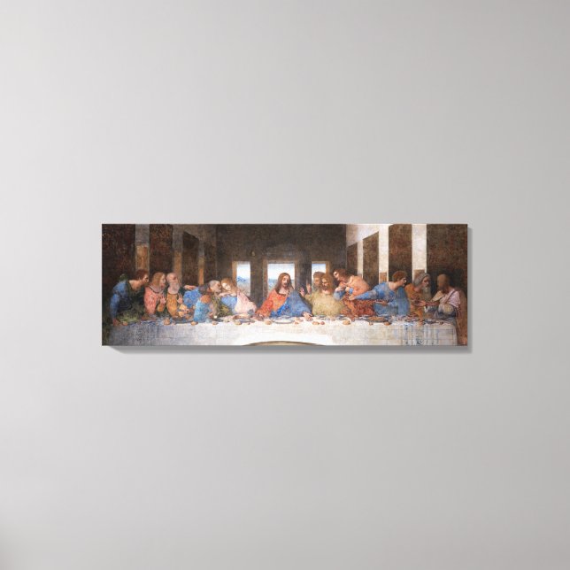 Leonardo da Vinci's The Last Supper (1495-1498)  Canvas Print (Front)