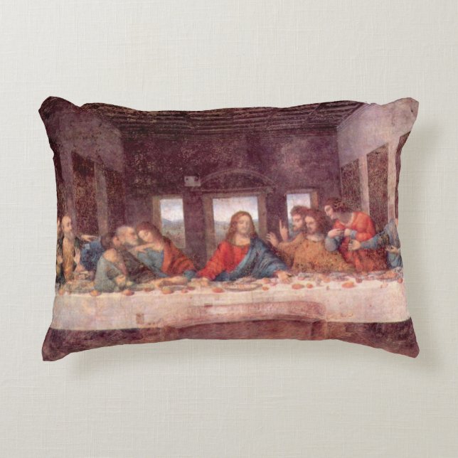 Leonardo da Vinci's The Last Supper Accent Pillow (Front)