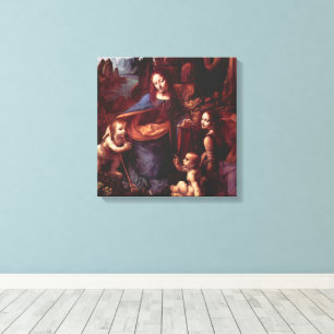 Leonardo da Vinci's Virgin (Madonna) of the Rocks Canvas Print