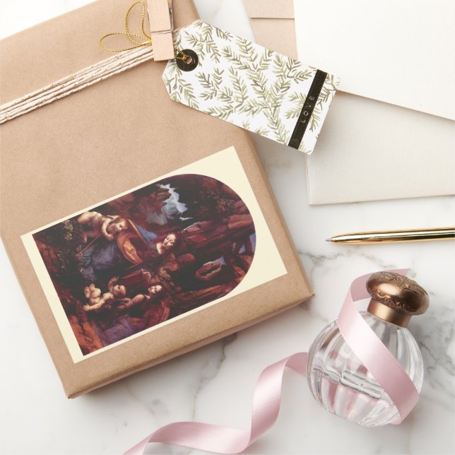 Leonardo da Vinci's Virgin (Madonna) of the Rocks Sticker (Gifting)