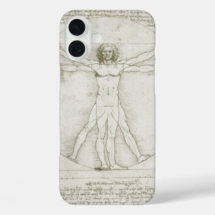 Leonardo da Vinci's Vitruvian Man iPhone 16 Plus Case
