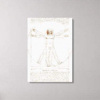 Leonardo da Vinci's Vitruvian Man (circa 1492) Canvas Print