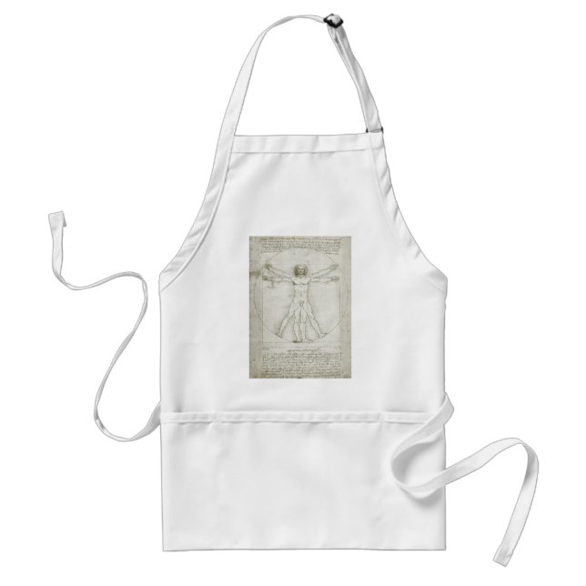 Leonardo da Vinci's Vitruvian Man Standard Apron (Front)