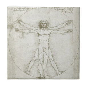 Leonardo da Vinci's Vitruvian Man Tile