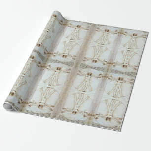 Leonardo da Vinci's Vitruvian Man Wrapping Paper