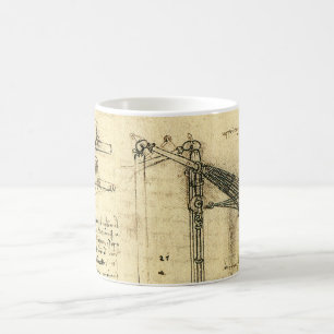 Leonardo da Vinci's Wing on Flying Machine Sketch Coffee Mug