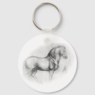 Leonardo DaVinci Horse Keychain