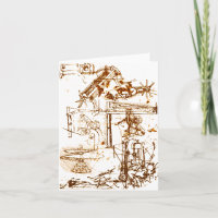 Leonardo DaVinci sketched greeting cards