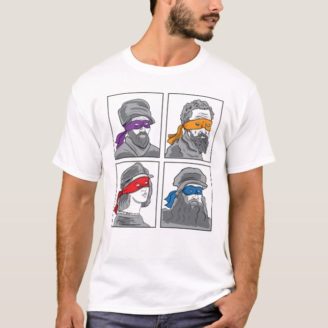 Leonardo Donatello Raphael Michelangelo Gift T-Shirt (Front)