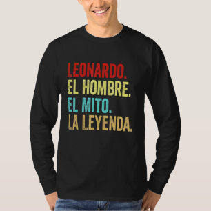 Leonardo El Hombre El Mito La Leyenda Regalo Para T-Shirt
