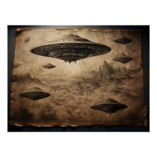Leonardo Flight Machines: The secret of the UFO Poster