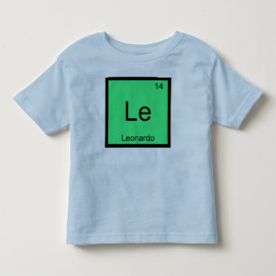Leonardo  Name Chemistry Element Periodic Table Toddler T-shirt
