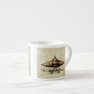 Leonardo's Spaceship Espresso Mug 
