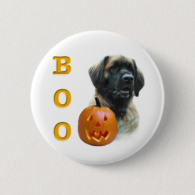 Leonberger Boo 2 Inch Round Button (Front)