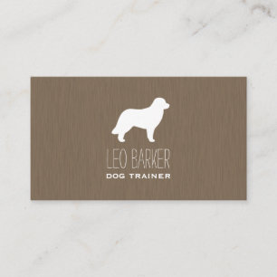 Leonberger Dog Breed Silhouette Business Card