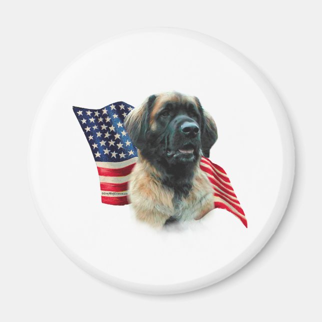 Leonberger Flag Magnet (Front)