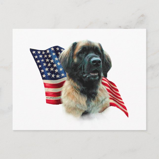 Leonberger Flag Postcard (Front)