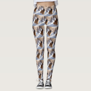 Leonberger Let It Snow Christmas Leggings