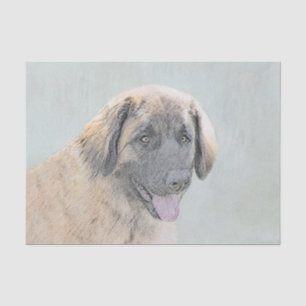Leonberger Painting - Cute Original Dog Art Tissue Paper