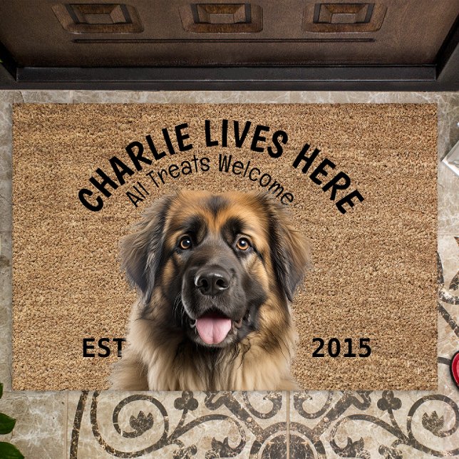 Leonberger Personalized Pet Doormat (Creator Uploaded)