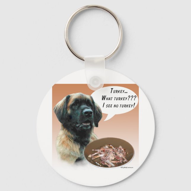 Leonberger Turkey Keychain (Front)