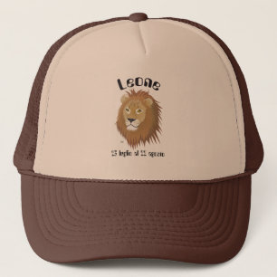 Leone 23 luglio al 22 agosto Cappello Trucker Hat