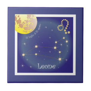 Leone 23 luglio al 22 agosto ceramic phototile tile