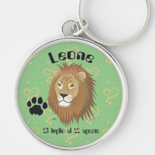 Leone 23 luglio al 22 agosto Portachiavi Keychain