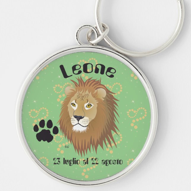Leone 23 luglio al 22 agosto Portachiavi Keychain (Front)