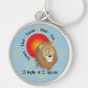 Leone 23 luglio al 22 agosto Portachiavi Keychain
