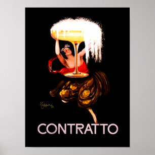 Leonetto Cappiello 1920 Poster français "Contratto
