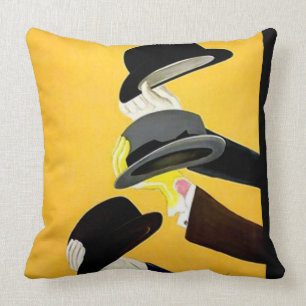 Leonetto Cappiello 1920's French Poster "Mossant" Throw Pillow