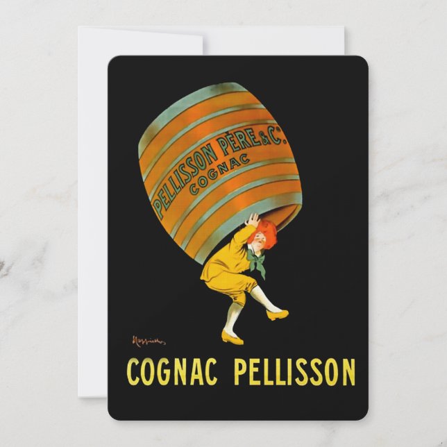 Leonetto Cappiello Cognac Pelisson Advertising Invitation (Front)