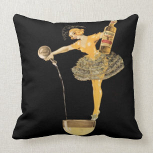 Leonetto Cappiello French Wine Poster "Pernis" Throw Pillow