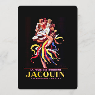 Leonetto Cappiello Jacquin Bonbon Advertising Invitation