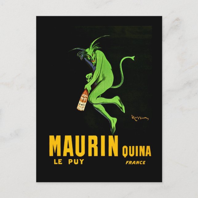 Leonetto Cappiello Maurin Apertif Advertising Postcard (Front)