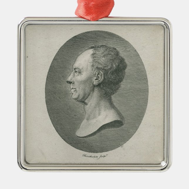 Leonhard Euler Metal Ornament (Front)