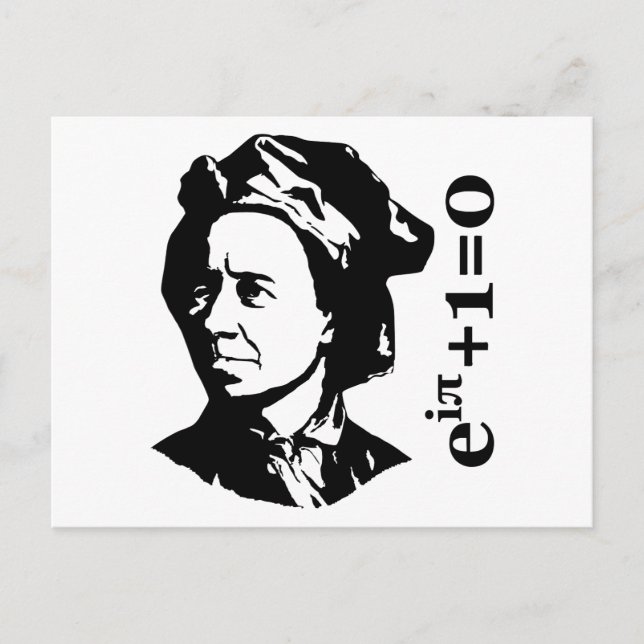 Leonhard Euler Postcard (Front)
