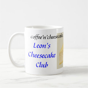 Leon's cheesecake club coffee mug