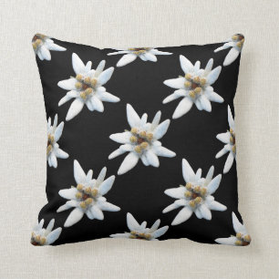 Leontopodium edelweiss throw pillow