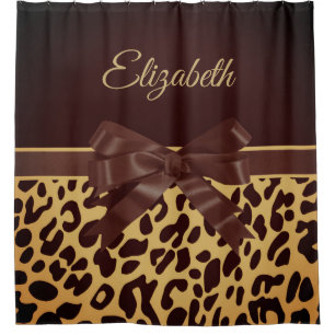 Leopar Print Black Bow
