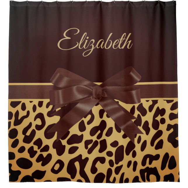 Leopar Print Black Bow (Front)