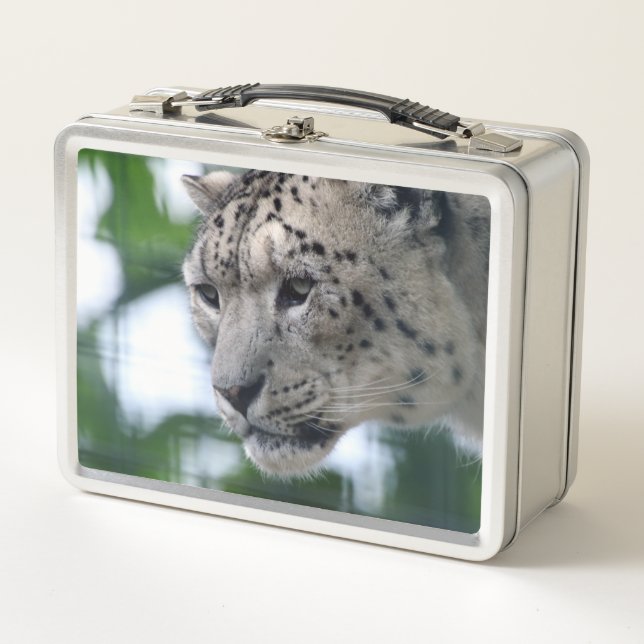Leopard 003 metal lunch box (Front)
