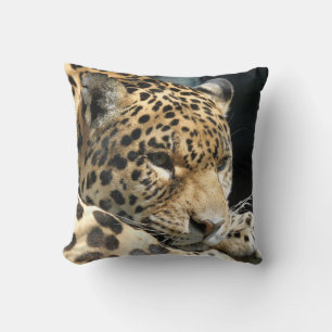 Leopard 004 throw pillow