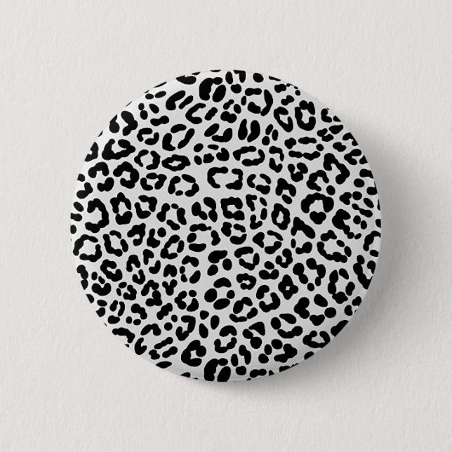leopard 2 inch round button (Front)