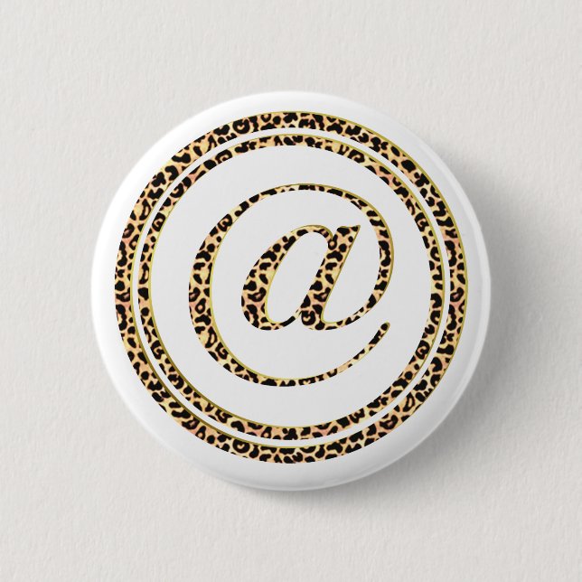 Leopard @ 2 inch round button (Front)