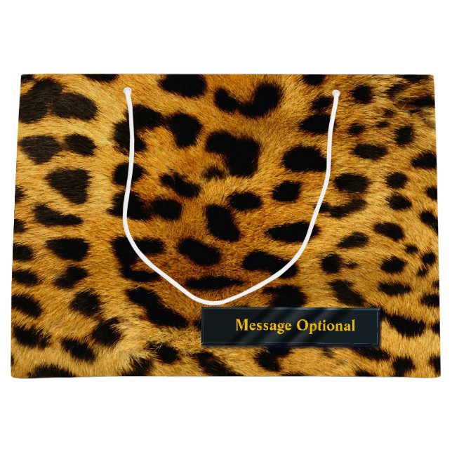 Leopard 2 Options Large Gift Bag (Front)