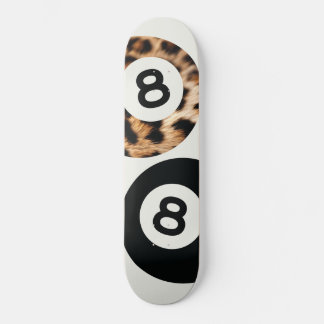 Leopard 8 balle Chic esthétique skateboard Wall Ar