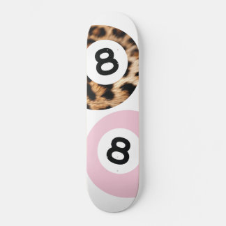 Leopard 8 balle Chic esthétique skateboard Wall Ar